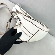 Kitlife Prada Large Leather Tote Bag White 1BG604 35x22x11cm - 3