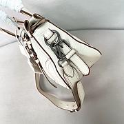 Kitlife Prada Large Leather Tote Bag White 1BG604 35x22x11cm - 2