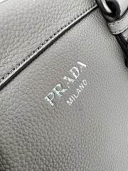 Kitlife Prada Large Leather Tote Bag Grey 1BG604 35x22x11cm - 6