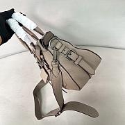 Kitlife Prada Large Leather Tote Bag Grey 1BG604 35x22x11cm - 5