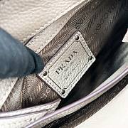 Kitlife Prada Large Leather Tote Bag Grey 1BG604 35x22x11cm - 4