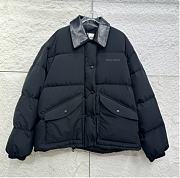 Kitlife Miu Miu Technical Pongé Cropped Down Jacket Black - 1