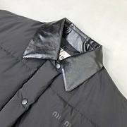 Kitlife Miu Miu Technical Pongé Cropped Down Jacket Black - 5