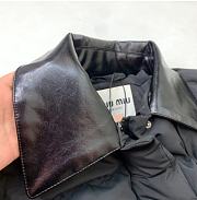 Kitlife Miu Miu Technical Pongé Cropped Down Jacket Black - 2