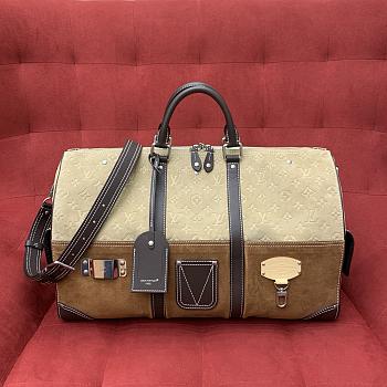 Kitlife Louis Vuitton Keepall Bandoulière Bag Tan M26127 50x29x23cm