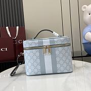 Kitlife Gucci Savoy Medium Beauty Case Blue 811489 25x17.5x15cm - 1