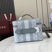 Kitlife Gucci Savoy Medium Beauty Case Blue 811489 25x17.5x15cm - 5
