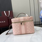 Kitlife Gucci Savoy Medium Beauty Case Pink 811489 25x17.5x15cm - 1