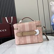 Kitlife Gucci Savoy Medium Beauty Case Pink 811489 25x17.5x15cm - 5