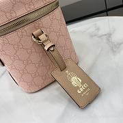 Kitlife Gucci Savoy Medium Beauty Case Pink 811489 25x17.5x15cm - 3