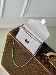Kitlife Louis Vuitton Wallet on Chain Rosy in Grey M13570 19.5×13.5×6.5cm - 2