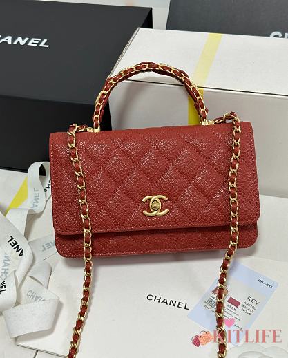 Kitlife Chanel 25B Woc Bag Red AP4785 19cm - 1
