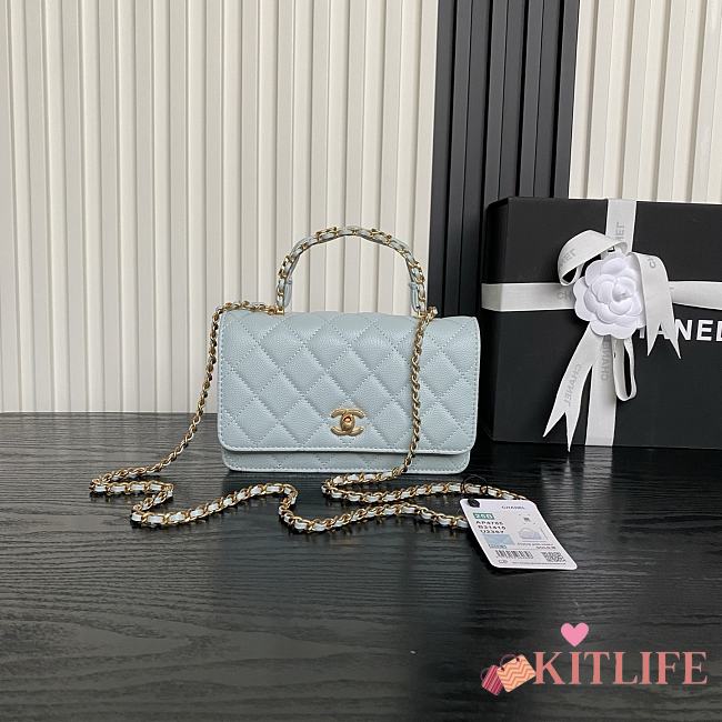 Kitlife Chanel 25B Woc Bag Light Blue AP4785 19cm - 1