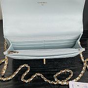 Kitlife Chanel 25B Woc Bag Light Blue AP4785 19cm - 4