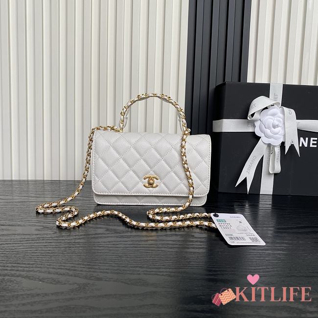 Kitlife Chanel 25B Woc Bag White AP4785 19cm - 1