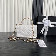 Kitlife Chanel 25B Woc Bag White AP4785 19cm - 4