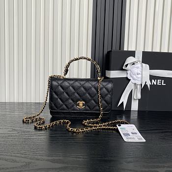 Kitlife Chanel 25B Woc Bag Black AP4785 19cm