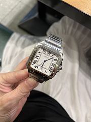 Kitlife Cartier Santos de Watch Silver in White - 6