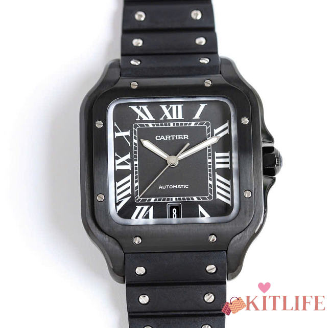Kitlife Cartier Santos de Watch Black  - 1