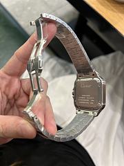 Kitlife Cartier Santos de Watch Silver in Green - 6