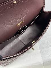 Kitlife Chanel Classic Flap Jumbo Dark Brown Caviar Leather Bag Gold Hardware - 30cm  - 5