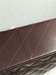 Kitlife Chanel Classic Flap Jumbo Dark Brown Caviar Leather Bag Gold Hardware - 30cm  - 4