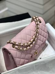 Kitlife Chanel Classic Flap Jumbo Pink Caviar Leather Bag Gold Hardware - 30cm  - 3