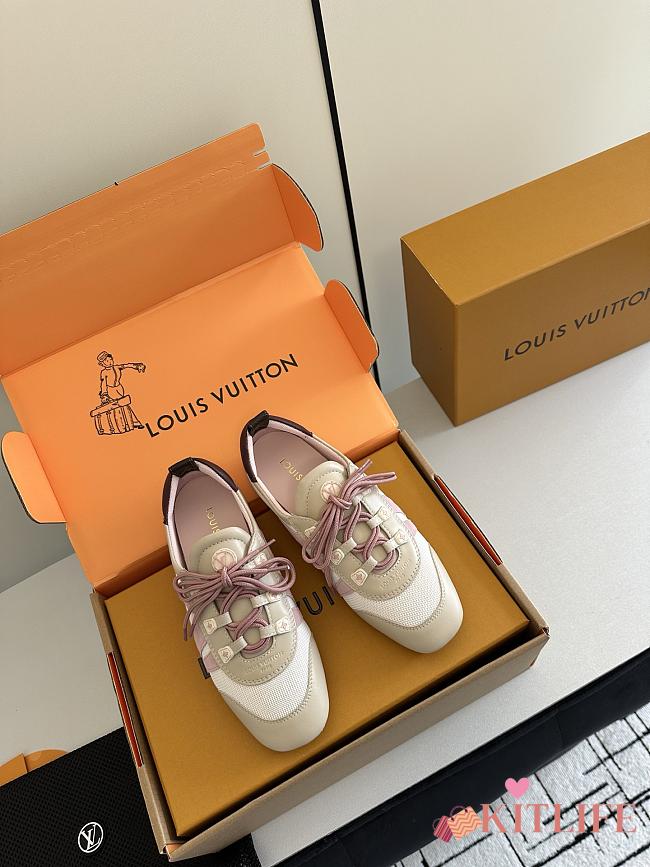 Kitlife Louis Vuitton Sneakerina Shoes Beige & Pink - 1