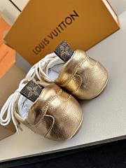 Kitlife Louis Vuitton Sneakerina Shoes Gold & White - 3