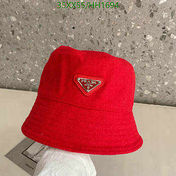 Kitlife Prada Bucket Hat Red