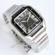Kitlife Cartier Santos de Watch Silver in Black  - 3