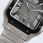 Kitlife Cartier Santos de Watch Silver in Black  - 6