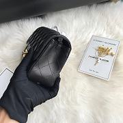 Kitlife Chanel Classic Flap Bag Lambskin Black In Gold Hardware 20x14x7cm - 6