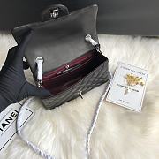 Kitlife Chanel Classic Flap Bag Lambskin Black In Silver Hardware 20x14x7cm  - 3