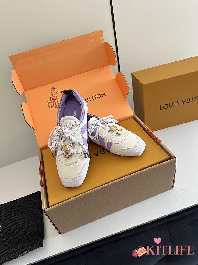 Kitlife Louis Vuitton Sneakerina Shoes Purple & White  - 1