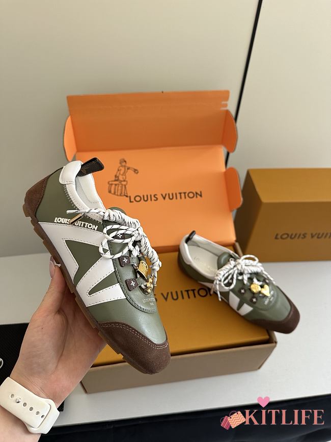 Kitlife Louis Vuitton Sneakerina Shoes Dark Green  - 1