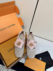Kitlife Louis Vuitton Sneakerina Shoes Taupe Suede - 1