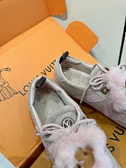 Kitlife Louis Vuitton Sneakerina Shoes Taupe Suede - 4