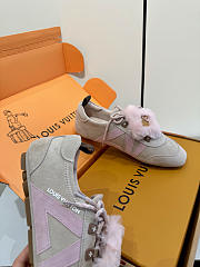 Kitlife Louis Vuitton Sneakerina Shoes Taupe Suede - 5