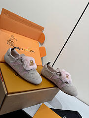 Kitlife Louis Vuitton Sneakerina Shoes Taupe Suede - 3