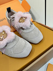 Kitlife Louis Vuitton Sneakerina Shoes Taupe Suede - 2
