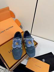 Kitlife Louis Vuitton Sneakerina Shoes Blue Suede  - 1