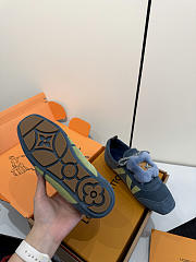 Kitlife Louis Vuitton Sneakerina Shoes Blue Suede  - 5