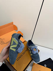 Kitlife Louis Vuitton Sneakerina Shoes Blue Suede  - 4