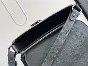 Kitlife Dior Mini Saddle Messenger Bag with Flap Grey 20x13.5x5.5cm  - 6
