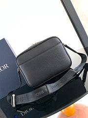 Kitlife Dior Rider 2.0 Zipped Messenger Bag Black Oblique Jacquard 23x17x7.5cm - 3