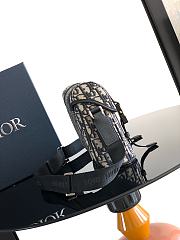 Kitlife Dior Hit The Road Bag Beige & Black Oblique Jacquard 24x18x8cm  - 4