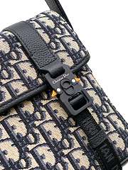 Kitlife Dior Hit The Road Bag Beige & Black Oblique Jacquard 24x18x8cm  - 2