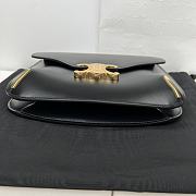 Kitlife Celine Besace Triomphe Black Calfskin Leather Chain Bag 199273 24.5x17x4cm - 6