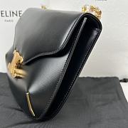 Kitlife Celine Besace Triomphe Black Calfskin Leather Chain Bag 199273 24.5x17x4cm - 5